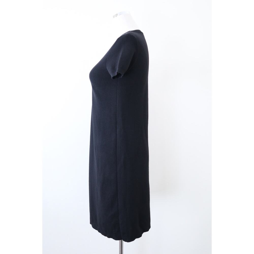Red Valentino Size XS Lace Yoke Wool Knit Short Sleeve Black Bodycon - Picture 7 of 11